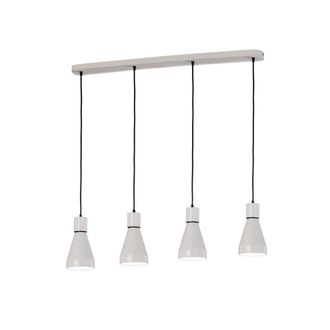 Netlighting Fusion Linear Ceiling Pendant 4L 4 x E27 Max 40W White Black