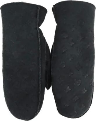 Louis Vuitton Pre-owned Accessories, female, Black, Size: ONE SIZE Pre-owned Fabric gloves
