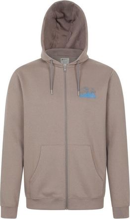 Mountain Warehouse Graphic Textured Full Zip Hoodie in Brown at Nordstrom, Size Xxx-Large