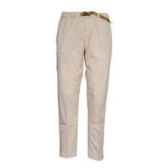 White Sand Slim-fit Trousers, male, Beige, Size: S Slim-fit Trousers