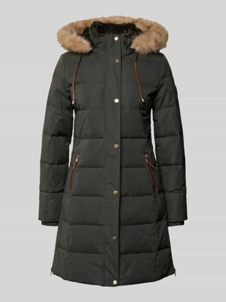 Lauren Ralph Lauren Daunenmantel mit Rei&szlig;verschlusstaschen in Gruen, Gr&ouml;&szlig;e S
