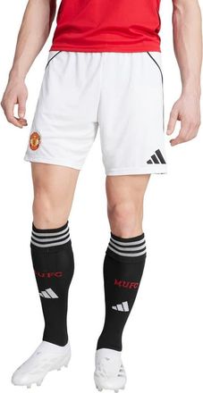 adidas Mens adidas White Manchester United 2025/26 Home AEROREADY Replica Shorts at Nordstrom, Size Large