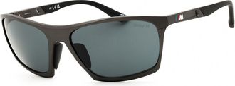 BMW BW0047-P Polarized 09D Mens Sunglasses Gunmetal Size 61