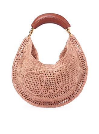 Chlo&eacute; SUMMER BANANA RAFFIA HOBO BAG - Chloe - Woman