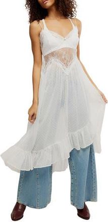 Free People Light My Fire Nightgown in Clean Ivory at Nordstrom Rack, Size Medium