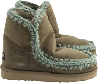 Mou Eskimo 18 Boot - Dames - Winterlaarzen - Bruin - 36 EU - Wol - Schoenen