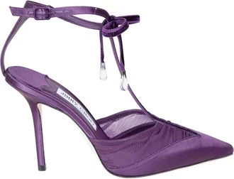 Jimmy Choo London Afia Mesh 100 - female - Jimmy Choo - Pumps - Purple - 5 1/2 UK - Shoes