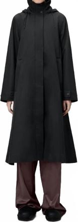 Rains Suva Vision Softshell A-Line Waterproof Jacket In Black