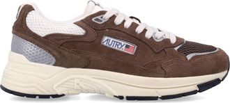 Autry Dynamic Suede and Mesh Sneakers with Action Cush Technology