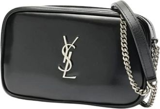 Saint Laurent Pre-owned Cross Body Bags, female, Black, Size: ONE SIZE Pre-owned Vintage Shoulder Bag