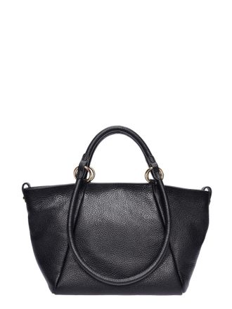 Roberta M Zwart Rundleer Tas