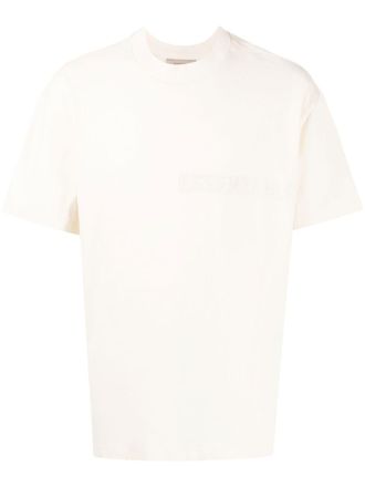 Fear of God embossed-logo cotton T-shirt - Neutrals