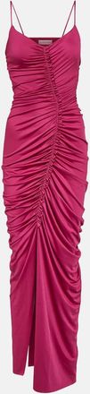 Victoria Beckham Ruched jersey maxi dress