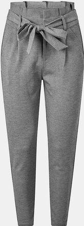 Vero Moda Womens Eva Regular Fit Straight Trousers - Grey - Size: XS l32
