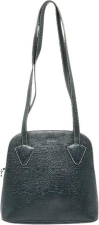 Loewe Pre-owned Shoulder Bags, female, Blue, Size: ONE SIZE Pre-owned Leather Shoulder Bag