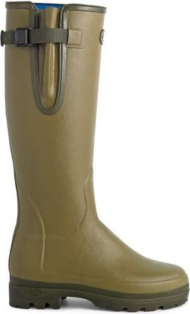 Le Chameau Vierzonord mit Neoprenfutter Gummistiefel für Damen | oliv