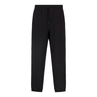 Emporio Armani Sweatpants, male, Black, Size: XS Black Slim Fit Trousers