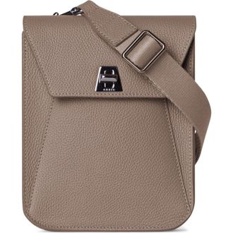 Akris Mini Anouk Leather Crossbody Bag in Taupe at Nordstrom