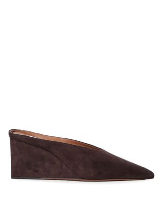 Alaia Suede Cube Mule