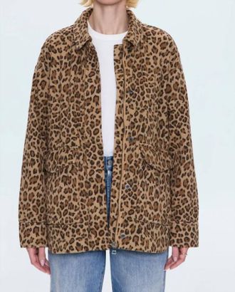 Pistola Denim Cecile Quilted Jacket In Feline Print