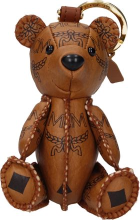 MCM Mcm Frauens Schl&uuml;sselanh&auml;nger Stoff Braun/Cognac