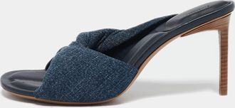 Jacquemus Blue Denim La Banana Slide Sandals