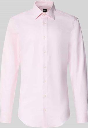 HUGO BOSS Slim Fit Businesshemd mit extra langem Arm Modell HANK in Rose, Gr&ouml;&szlig;e 39L