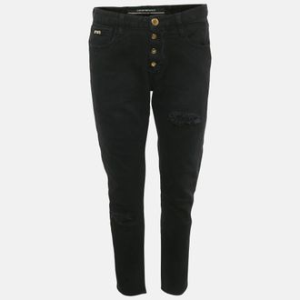 Emporio Armani Black Denim Jeans L/Waist 30