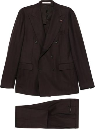 Tagliatore double-breasted suit - Brown