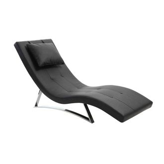 Miliboo Chaise Longue Dise&ntilde;o Negro Monaco