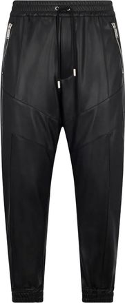 Dsquared2 Trainingsbroek van imitatieleer - Zwart