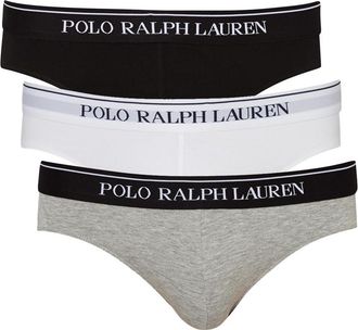 Polo Ralph Lauren Stretch-cotton Briefs - set of Three - Multicoloured - XL