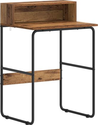 vidaXL Escritorio Con Almacenamiento Madera Envejecida 60 X 50 X 91 Cm Vidaxl