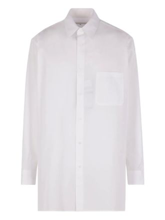 Yohji Yamamoto chest-pocket cotton shirt - White