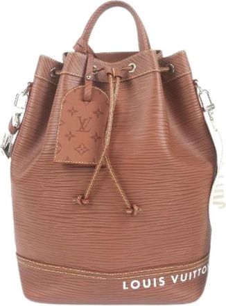 Louis Vuitton Pre-owned Maxi Noe Epi 2way Schoudertas - Heren - Vintage Tas - Bruin - ONE Size - Leer - Vintage