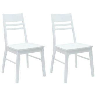vidaXL Sillas De Comedor 2 Pcs 43 X 54 X 89 Cm Madera De Caucho S&oacute;lido Vidaxl