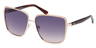 Guess GM0825 32W Womens Sunglasses Gold Size 60