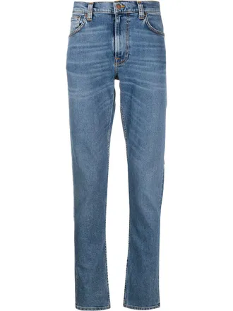 Nudie Jeans mid rise straight jeans - Blue