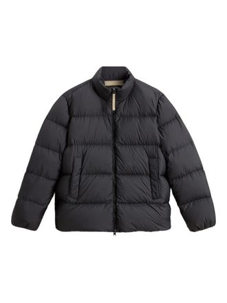 Woolrich quilted mock-neck jacket - men - Polyester/Polyamide/Duck Down/Feather - 3XL - Black