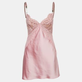 Self Portrait X Christopher Kane Pink Lace Mini Dress
