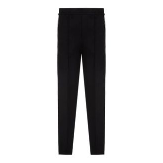 Emporio Armani Jersey broek met logobanden - Heren - Broeken - Zwart - Maat: XL Jersey