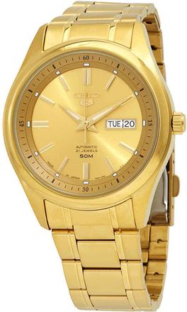 Seiko 5 Automatic Gold Dial Mens Watch SNKN96J1