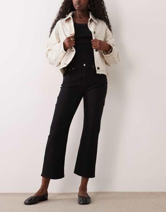 Arket jeans kick flare in denim nero
