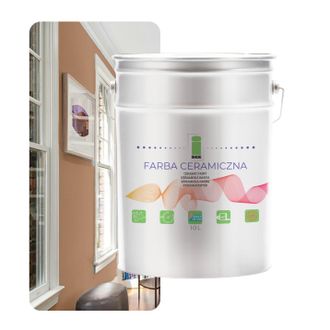 OEM Pintura Cer&aacute;mica Para Pared Marr&oacute;n Lavable Capuchino Oscuro 10l Resistente A Las Manchas