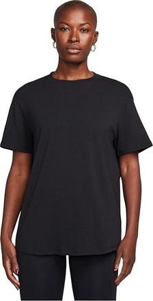 Nike One Relaxed Dri-FIT Short-Sleeve Top Womens Workout Black : 2XL (US 20-22), Cotton/Elastane/Polyester
