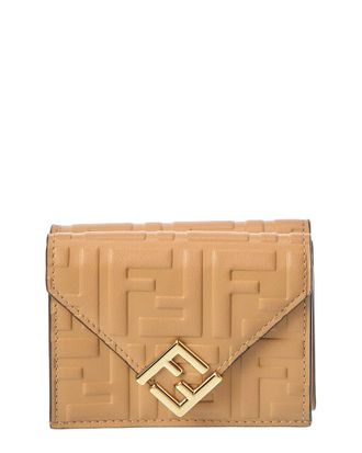 Fendi Fendi Ff Diamonds Leather Wallet