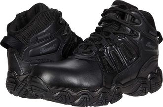 Thorogood Crosstrex Side Zip Mid Waterproof Comp Toe Polished Mens Shoes Black : 14 D - Medium, Textile/Leather