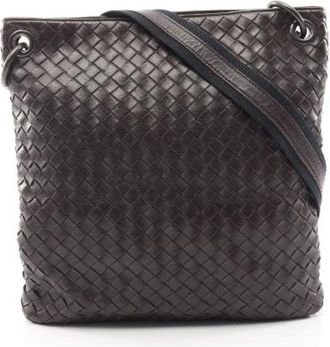 Bottega Veneta Pre-owned borse di pelle a tracolla - - Pre-owned - Uomo - Marrone - ONE SIZE