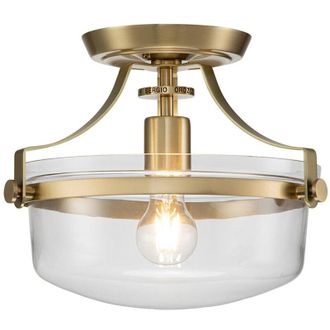 Quoizel Quoizel - Sospensione Contemporanea Penn Station Acciaio Ottone Spazzolato 1 Luce E27