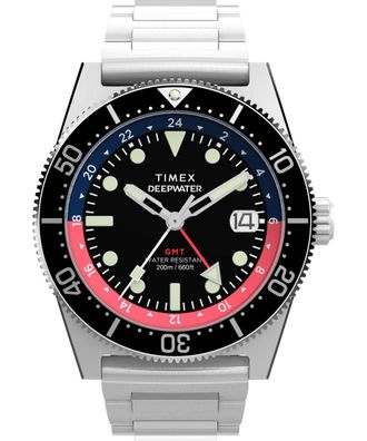 Timex Deep Water Reef Mens Silver Watch TW2W95300 material_Stainless_Steel - One Size